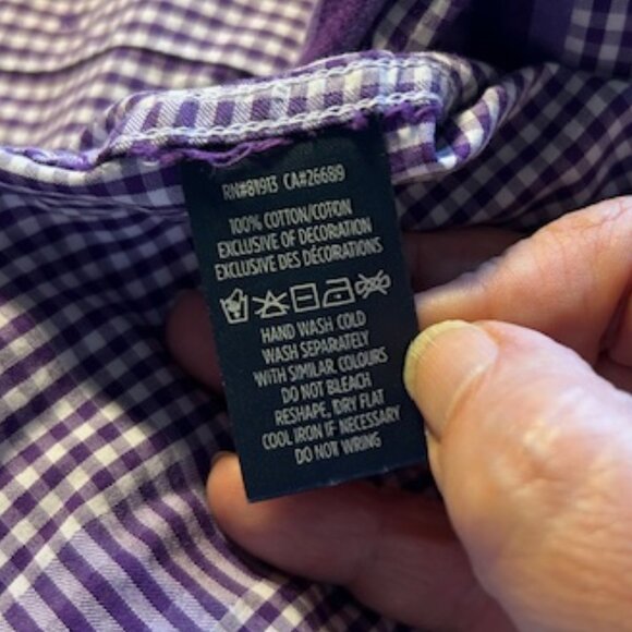 Purple Long Sleeve Button Down - Robert Graham - Picture 6 of 6